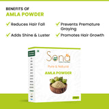 Sona Healthcare Amla, Reetha, Shikakai Powder Combo powder Pack for Hair (Pack of 3, Total 600g Pack)