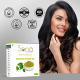 Sona Healthcare Indigo Leaves Powder (200 Grams) For Hair Colour ,Natural,No Added Colour Or Preservatives ,Avuri Akulu Powder ,Indigofera Tinctoria Powder