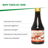 Sona Livson Syrup - Liver Tonic - 200 ml (Pack of 2)