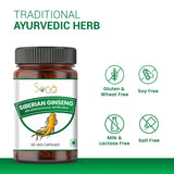 Siberian Ginseng Capsule for Energy, Stamina & Vitality - 60 capsule