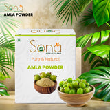 Sona Healthcare Amla, Reetha, Shikakai Powder Combo powder Pack for Hair (Pack of 3, Total 600g Pack)