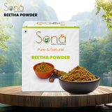 Sona Healthcare Amla, Reetha, Shikakai Powder Combo powder Pack for Hair (Pack of 3, Total 300g Pack)