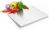 Sona Stainless Steel L Shape Chopping Cutting Board Vegetable, Fruit, &Bread Durable Safe & Heavy Duty, Vegetable Chopper Boards (41 X 29 CM)