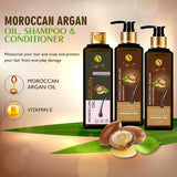 Sona Healthcare Morrocan Argon Shampoo with Contioner & Hair Oil