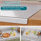 Sona Stainless Steel L Shape Chopping Cutting Board Vegetable, Fruit, &Bread Durable Safe & Heavy Duty, Vegetable Chopper Boards (41 X 29 CM)