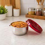 Sona Premium Engraved Stainless Steel Lunch/Storage Containers 550ml (Stackable & Leak-Proof)