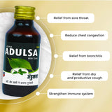 Sona Adulsa With Tulsi Syrup -100ml (Pack of 3)