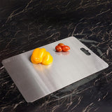 Sona Stainless Steel Chopping Cutting Board Vegetable, Fruit, &Bread Durable Safe & Heavy Duty, Vegetable Chopper Boards (35.5 x 25 CM) 1.2 mm Thickness