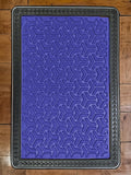 Sona Premium Door Mat for Home Entrance,Waterproof All-Season, All-Weather Doormat, Sturdy Natural Rubber, Fade Resistant, Low Profile, Easy Clean, Heavy Duty (60X40 cm) (Blue)