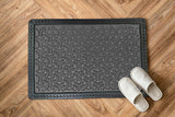 Sona Premium Door Mat for Home Entrance,Waterproof All-Season, All-Weather Doormat, Sturdy Natural Rubber, Fade Resistant, Low Profile, Easy Clean, Heavy Duty (60X40 cm) (Grey)