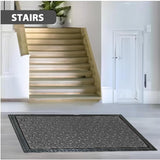 Sona Premium Door Mat for Home Entrance,Waterproof All-Season, All-Weather Doormat, Sturdy Natural Rubber, Fade Resistant, Low Profile, Easy Clean, Heavy Duty (60X40 cm) (Grey)