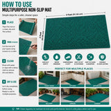 Sona Anti Skid & Multipurpose RubIHr/Bathroom Mat/Shower Mat/Carpet/Rugs/Rainmat/Swimming Pool Mat||2x3 Feet Aqua