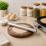 Sona Stainless Steel Rolling Pin Chapati Belan Best Kitchen Accessories Roti Roller Size (31cm X 3.5cm)
