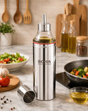 Sona Stainless Steel Oil Dispenser | Leak-Proof Oil Bottle for Kitchen with Nozzle | Cooking Oil Container | Steel Oil Bottle | Oil Dispenser Bottle | No-Drip Oil Dispenser 750ml