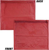 Sona Foldable saree covers with Zip| Single Saree Storage Bags |Clothes Organiser for wardrobe |Transparent Top With Premium Zipper|Pack of 12 (Maroon)