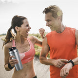 Sona Stainless Steel Protein Shaker , 750 ml Blender Bottle Shaker with Scale, Portable Leak-Proof Metal Shaker Stainless Steel Shaker with Ball Sports Water Cup for Fitness Hiking Cycling (Pack of 1)