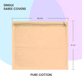 Sona Foldable saree covers with Zip| Single Saree Storage Bags |Clothes Organiser for wardrobe |Transparent Top With Premium Zipper|(Pack of 24)