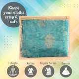 Sona Foldable saree covers with Zip| Single Saree Storage Bags |Clothes Organiser for wardrobe |Transparent Top With Premium Zipper|(Pack of 24)