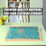 Sona Foldable saree covers with Zip| Single Saree Storage Bags |Clothes Organiser for wardrobe |Transparent Top With Premium Zipper|(Pack of 24)