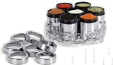 Sona Stainless Steel Masala Box For Kitchen|Spice Box For Kitchen|Masala Dabba For Home&Resturants|7 In 1 Spice Set Steel|Storage 7 Container In 1 Stand Per 190 Ml,Silver