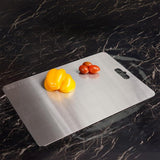 Sona Stainless Steel Chopping Cutting Board Vegetable, Fruit, &Bread Durable Safe & Heavy Duty, Vegetable Chopper Boards (21 x 31 CM) 1.2mm Thickness