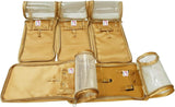 Sona Cosmetic Necklace Earrings Vanity Jewellery Organize Pouch (Golden)