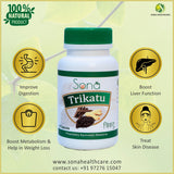 SONA HEALTH CARE Oragnic Veg Trikatu 60 Capsules (Pack of 1) ()