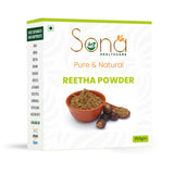 Sona Healthcare Natural 100% Pure Organic Aritha/Reetha Powder, 200 g, For Face, Skin & Hair Care