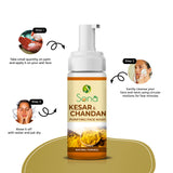 Sona Kesar and Chandan Face Wash for Natural Fairness with Paraben Free - 150 ml (Pack of 1)