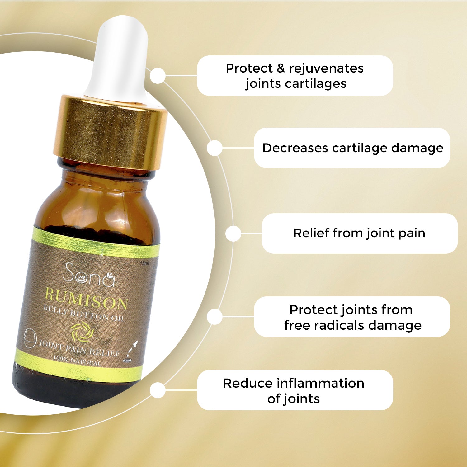 Sona Rumison Belly Button Oil for Joint Pain Relief
