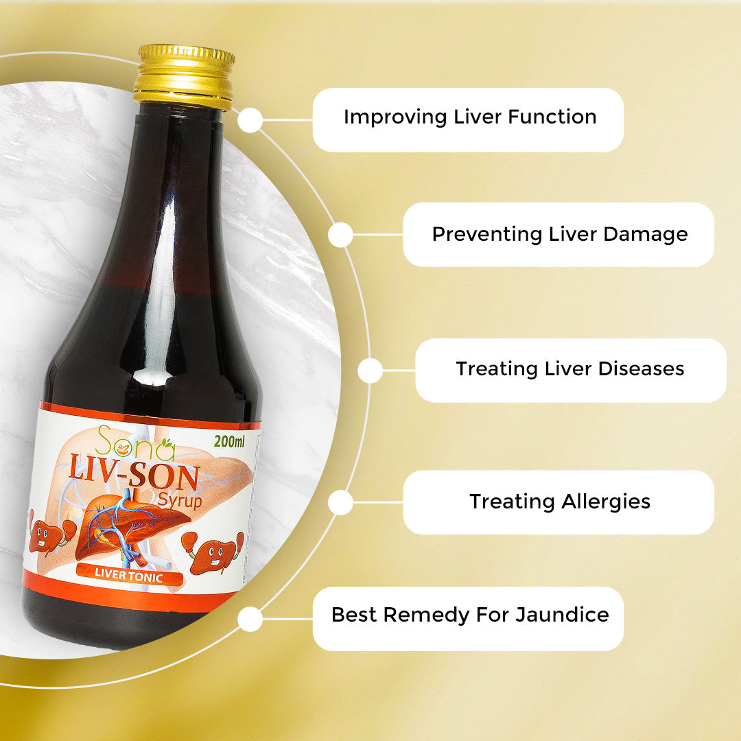 Sona Livson Syrup- Liver tonic 200 ml (Pack of 3)