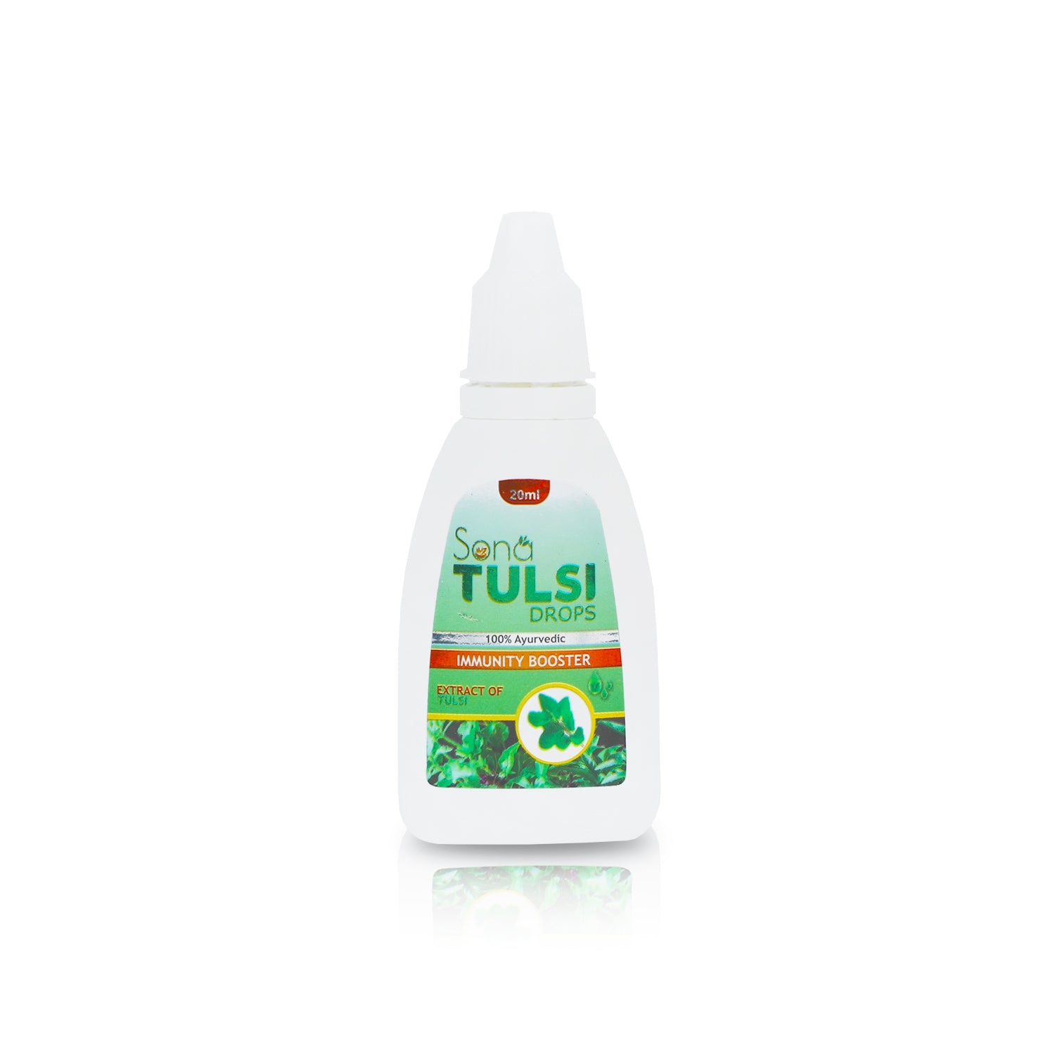 Sona Tulsi Drops- 50% Extra: Concentrated Extract Of 5 Rare Tulsi For Natural Immunity Boosting & Cough And Cold Relief(Pack of 1)